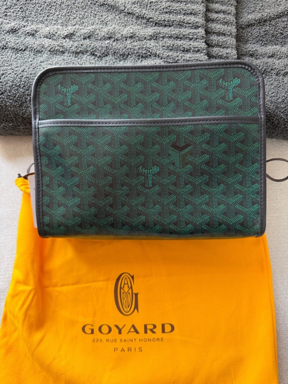 Goyard Jouvence MM Toiletry Bag - Evergreen NWT LIMITED EDITION